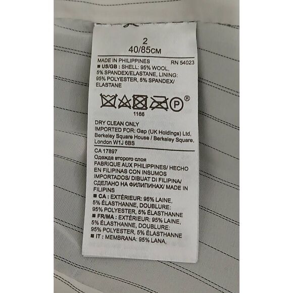 Banana republic womens size 2 fine wool All Seaon blazer jacket gray - Picture 6 of 7